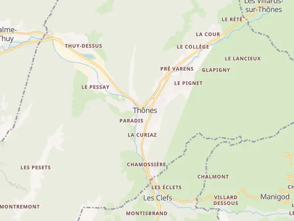Plan de Thônes