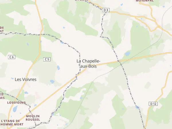 Plan de La Chapelle-aux-Bois