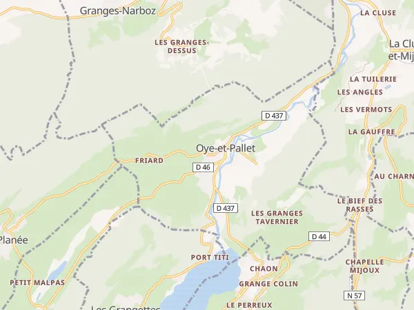Plan de Oye-et-Pallet