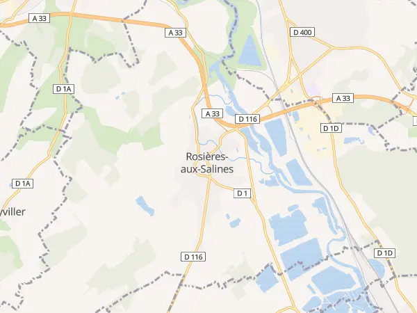 Plan de Rosières-aux-Salines