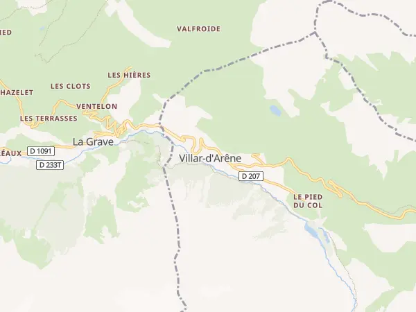 Plan de Villar-d’Arêne