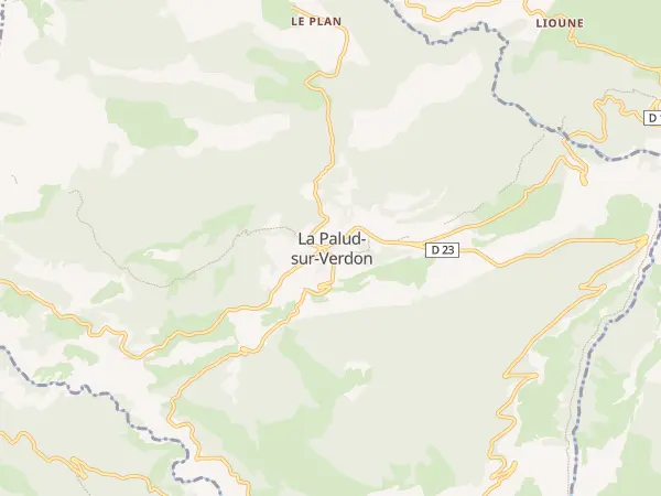 Plan de La Palud-sur-Verdon