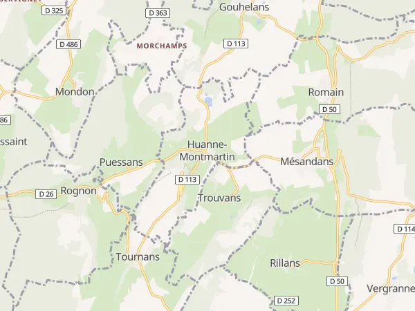 Plan de Huanne-Montmartin