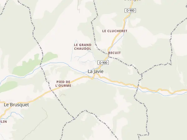 Plan de La Javie