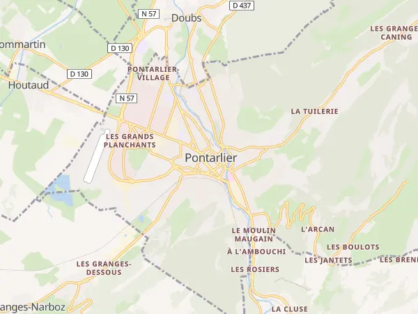Plan de Pontarlier