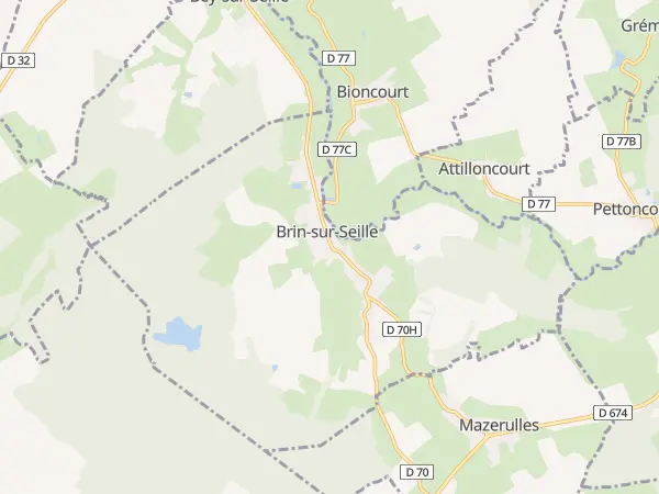 Plan de Brin-sur-Seille