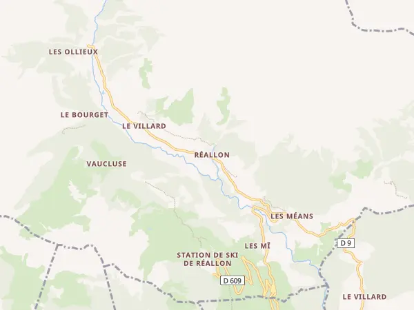 Plan de Réallon