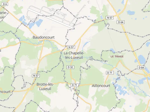 Plan de La Chapelle-lès-Luxeuil