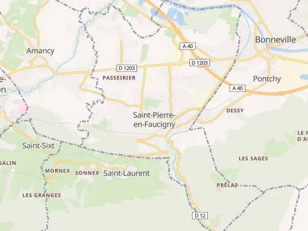 Plan de Saint-Pierre-en-Faucigny