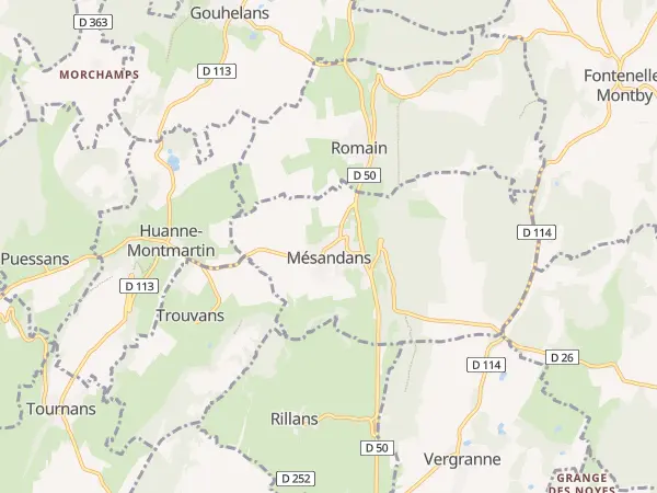 Plan de Mésandans