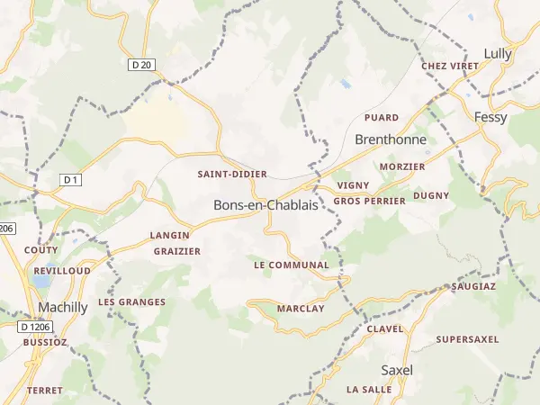 Plan de Bons-en-Chablais