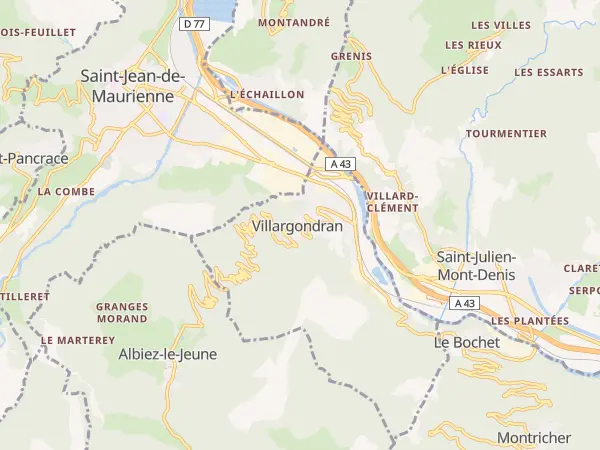 Plan de Villargondran