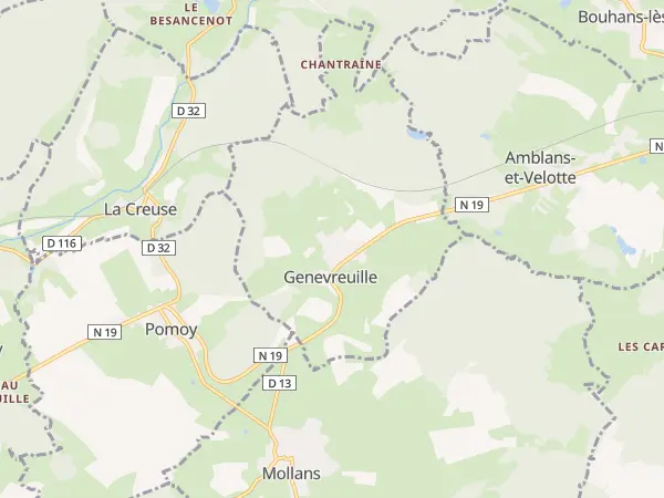 Plan de Genevreuille