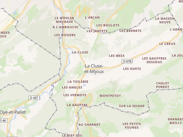 Plan de La Cluse-et-Mijoux