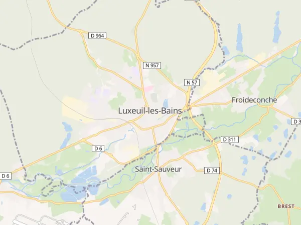 Plan de Luxeuil-les-Bains
