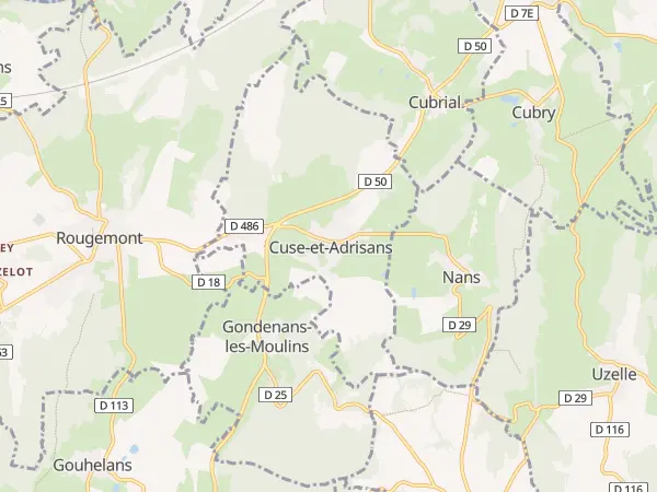 Plan de Cuse-et-Adrisans
