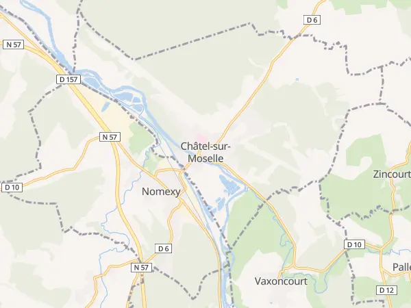 Plan de Châtel-sur-Moselle