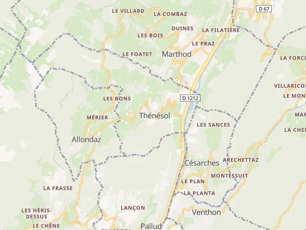 Plan de Thénésol