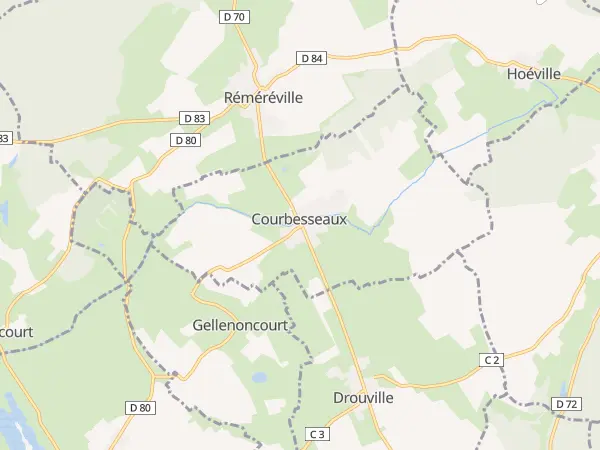 Plan de Courbesseaux