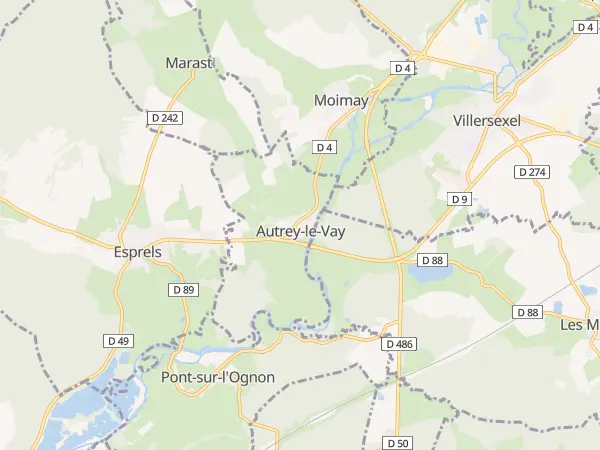 Plan de Autrey-le-Vay