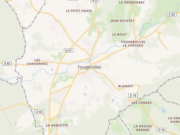 Plan de Fougerolles-Saint-Valbert