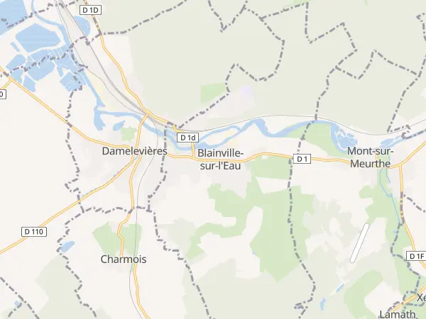 Plan de Blainville-sur-l’Eau
