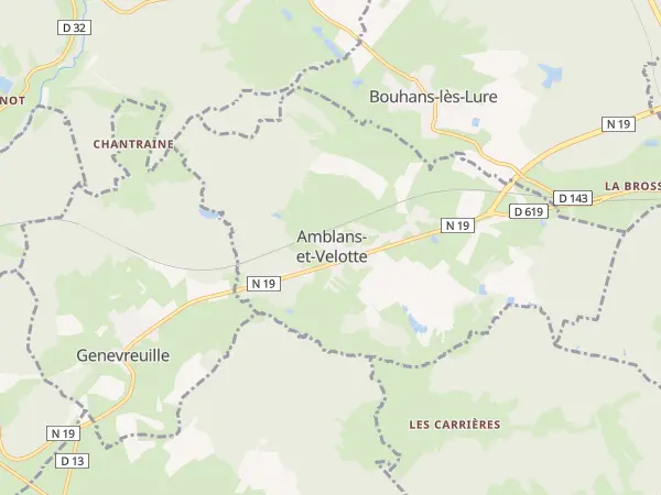 Plan de Amblans-et-Velotte