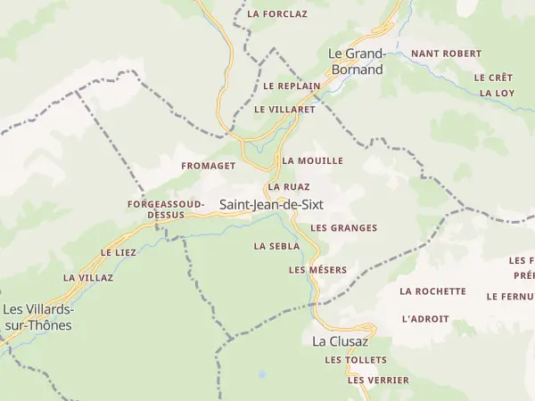Plan de Saint-Jean-de-Sixt