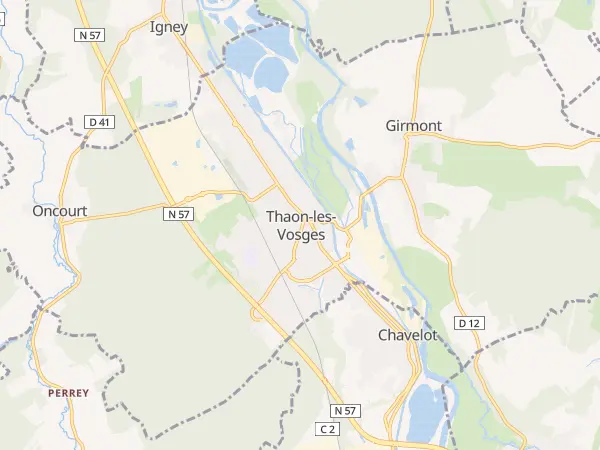 Plan de Thaon-les-Vosges