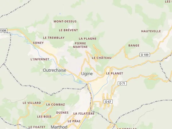 Plan de Ugine