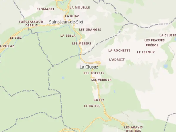 Plan de La Clusaz