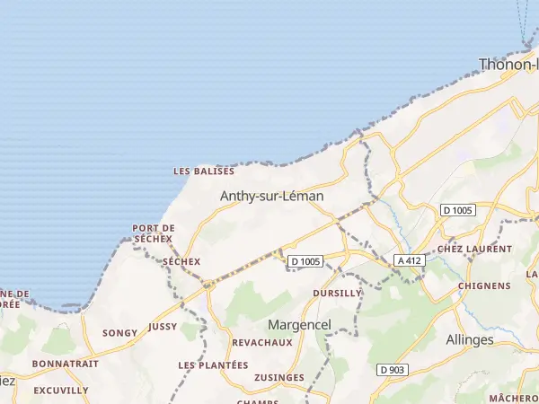 Plan de Anthy-sur-Léman