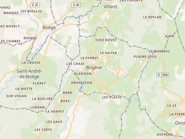 Plan de Bogève