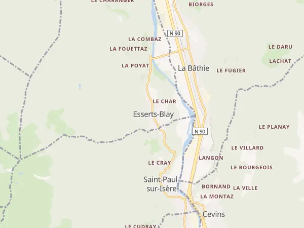 Plan de Esserts-Blay
