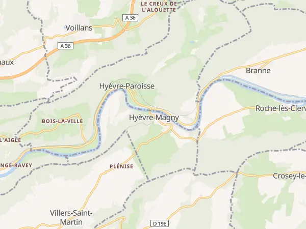 Plan de Hyèvre-Magny