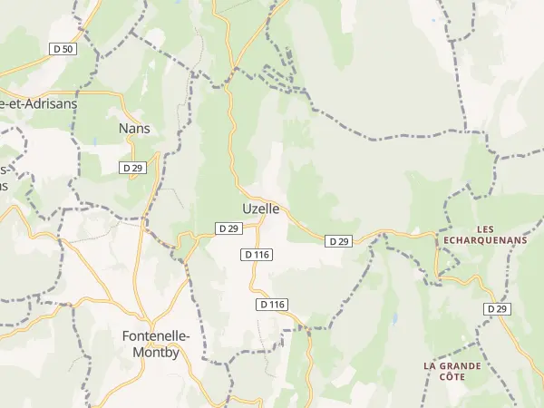 Plan de Uzelle