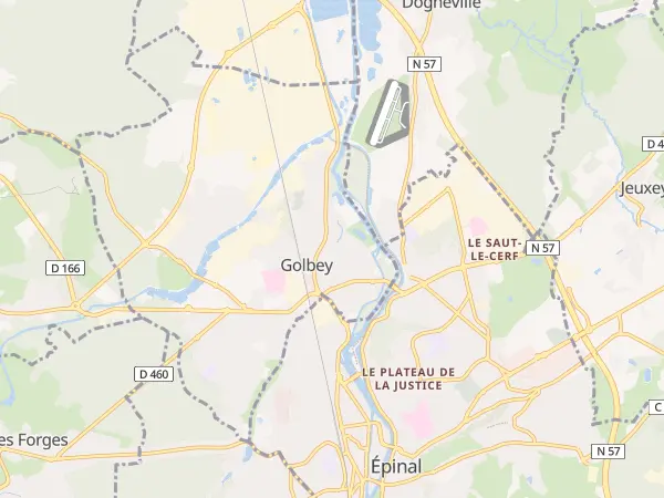 Plan de Golbey
