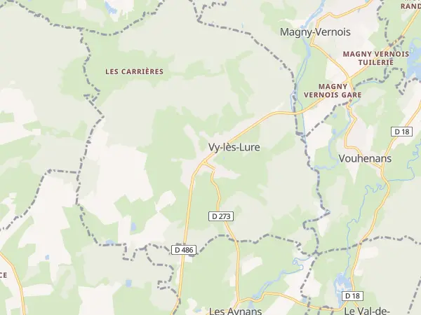 Plan de Vy-lès-Lure