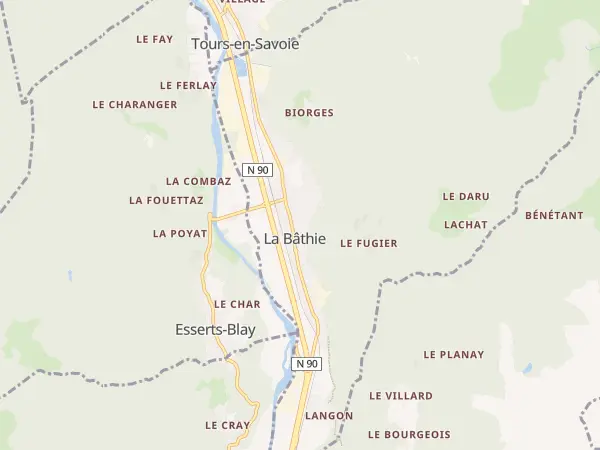 Plan de La Bâthie