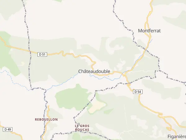 Plan de Châteaudouble