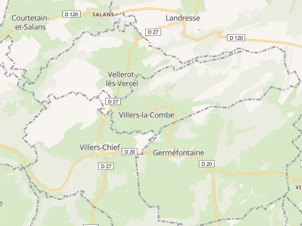Plan de Villers-la-Combe