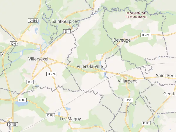 Plan de Villers-la-Ville