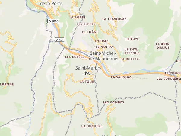 Plan de Saint-Martin-d’Arc