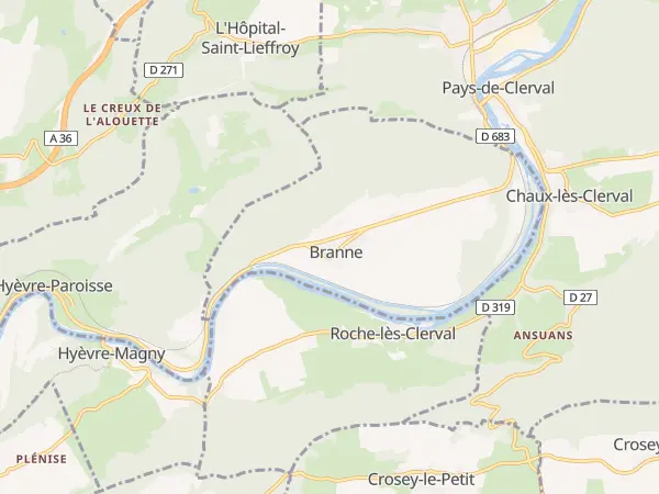 Plan de Branne