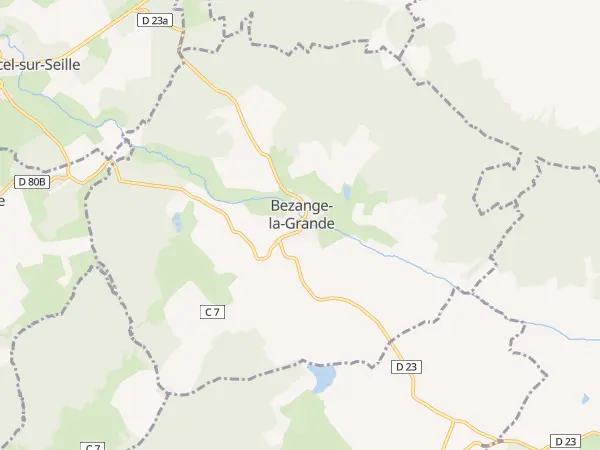 Plan de Bezange-la-Grande
