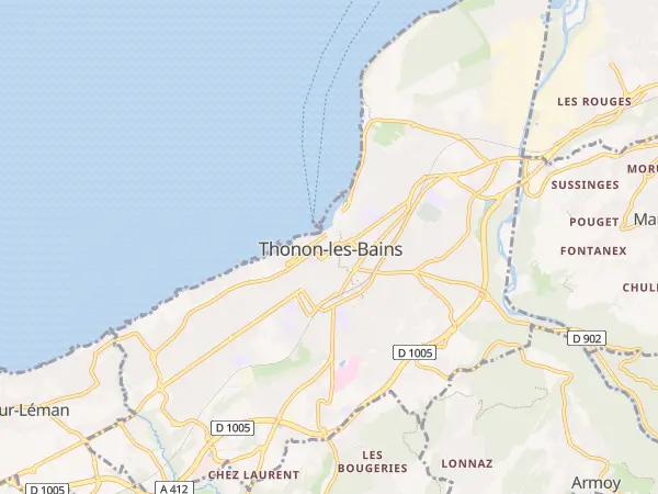 Plan de Thonon-les-Bains