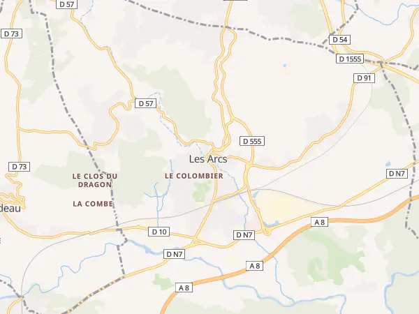 Plan des Arcs