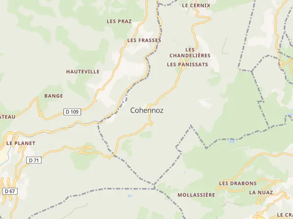 Plan de Cohennoz