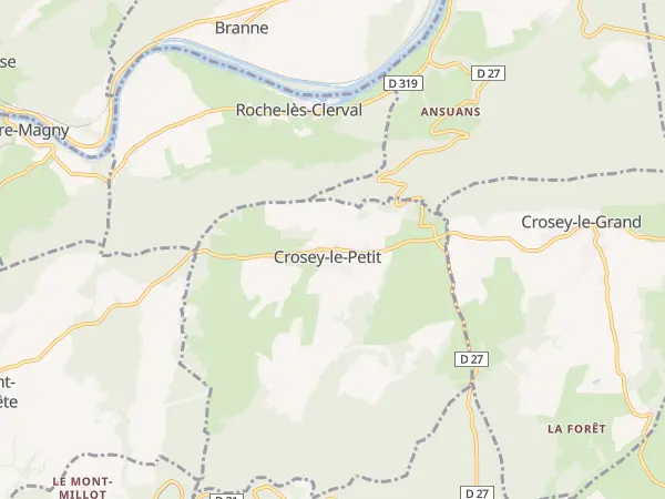 Plan de Crosey-le-Petit
