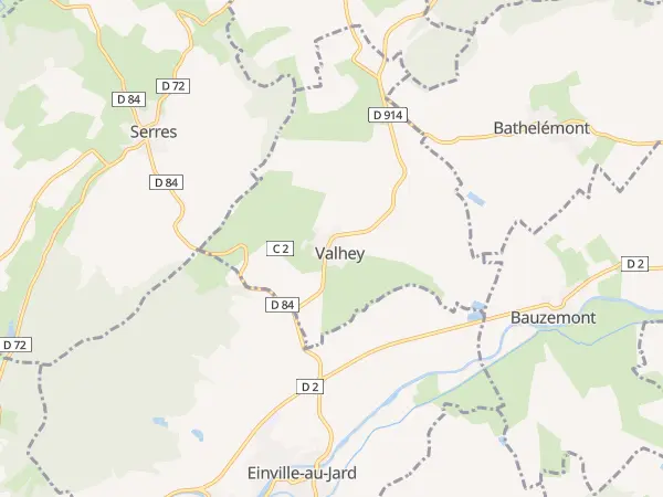 Plan de Valhey